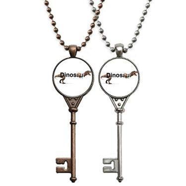 Imagem de OFFbb-USA Colar com pingente de dinossauro para decoração de casais