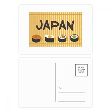 Imagem de Cartão postal tradicional japonês de cruzeiro de sushi, cartão de agradecimento por correio de aniversário