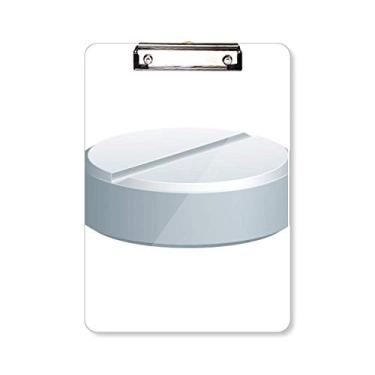 Imagem de White Pill Health Care Products Padrão Prancheta Pasta, Bloco de Escrita Placa de Apoio A4
