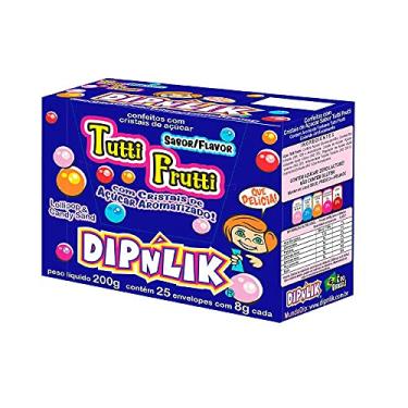 Imagem de Pirulito com Açúcar Sabor Tutti Frutti c/25 - Dipnlik