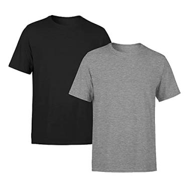 Imagem de Kit 2 Camisetas Masculina SSB Brand Lisa Algodão 30.1 Premium, Tamanho P