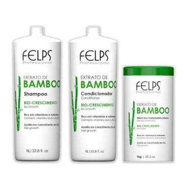 Imagem de Felps Bamboo Shampoo Condicionador E Máscara 3X1000ml