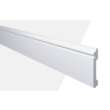 Imagem de Rodapé de Poliestireno MD12 15mm x 244cm x 12cm Branco