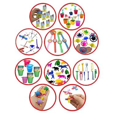 Imagem de  Kit com 100 Mini Brinquedos Nacional – ✨Lembrancinhas de Festa Infantil, Brindes, Prendas e Mimos Educativos 