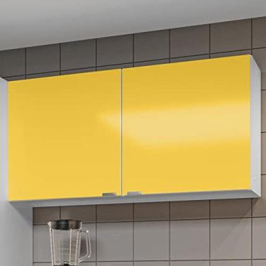 Imagem de Armário de Cozinha Aéreo 2 Portas Quadria Metalli Amarelo Suécia