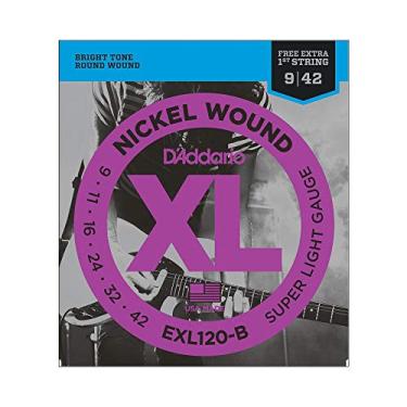 Imagem de Encordoamento Para Guitarra .009-.042 Com Corda Extra PL009 D'Addario XL Nickel Wound EXL120-B