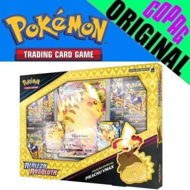 Imagem de Box Cartas Cards Pokémon Realeza Absoluta Pikachu Vmax Copag