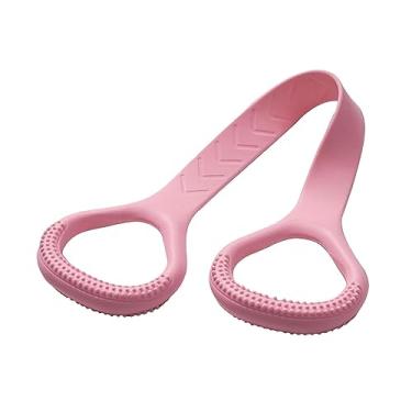 Imagem de Faixa elástica de resistência de 8 formatos, corda elástica de alongamento, faixa de resistência fitness para treino, pilates, academia, treinamento, ROSA