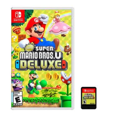 Imagem de Jogo New Super Mario Bros U Deluxe Nintendo Switch Mídia Física