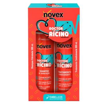 Imagem de Kit Doctor Rícino Novex 300 Ml (Shampoo, Condicionador) - Embelleze