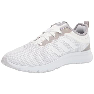 Imagem de adidas Tênis de corrida masculino Flex 2 Trail, Branco/Cinza, 7.5