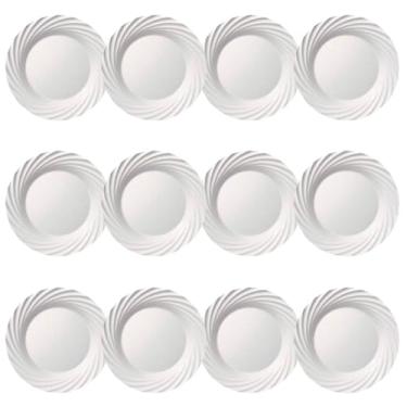 Imagem de Conjunto Pratos Rasos Duralex Jasmim Nadir 12 Unidades