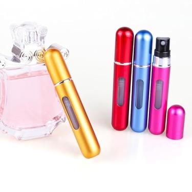 Imagem de Mini frasco portátil de atomizador de perfume recarregável, frasco de perfume atomizador, spray de perfume recarregável, estojo de bomba de perfume, atomizador de perfume, 5 ml (1 FRASCO)