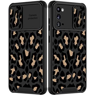Imagem de Goocrux Capa para Samsung Galaxy S20 leopardo para meninas mulheres capa de telefone com estampa de onça bonito animal preto moda com capa de câmera deslizante estética feminina capas para Galaxy S20 5G 6,2 polegadas