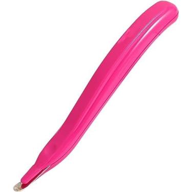 Imagem de Removedor de grampos rosa, ferramenta profissional de remoção de grampeadores, extrator de grampeadores, extratores de grampos para casa, escritório, escola, removedor de grampos domésticos