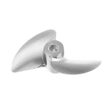 Imagem de Fielect 1Pc 2 Blades Propeller for Ship Model Rc Boat Propeller Model Silver Aluminium Alloy Positive Paddle 32mm Diameter 1.4 Pitch 3mm Hole Dia