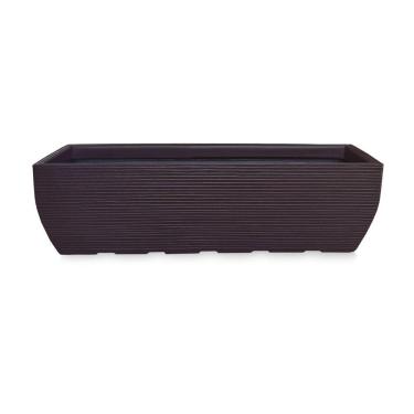 Imagem de Vaso De Planta Jardineira Floreira Polietileno 100X30 Café