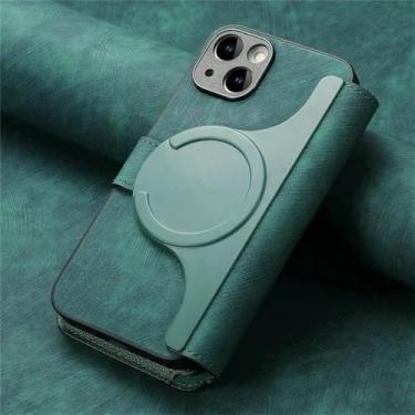 Imagem de Para redmi note 13 pro carteira de couro com zíper para xiaomi 13t pro 11t 10 9t 10s 9 st 13 plus 11 lite capa flip, verde, para redmi note 11s 4g