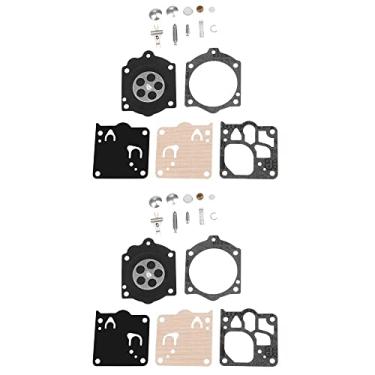 Imagem de 1 x kit de reconstrução de carburador de carburador diafragma para motosserra Walbro WJ Carb K10-WJ para ferramentas de motosserra Husqv Arna Poulan (2 conjuntos)