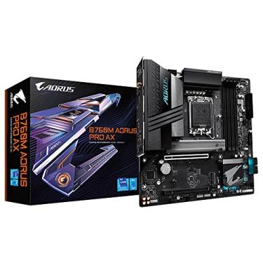 Imagem de Placa Mãe Gigabyte B760M AORUS PRO AX WIFI (LGA 1700/4xDDR5/HDMI/DP/M.2/USB 3.2)