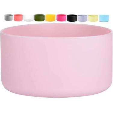 Imagem de Capa de bota para garrafas Hydro Flask e copo de viagem - Stanley Quencher Tumblers-Owala & Simple Modern Tumblers, capa protetora antiderrapante (rosa claro, serve para garrafas HydroFlask de 940 ml