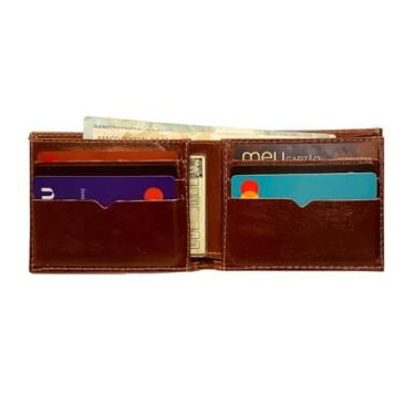 Imagem de Carteira Masculina Couro Legitimo Porta Cnh Porta Documentos (Havana)