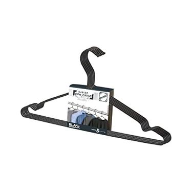 Imagem de Conjunto c/ 6 Cabides Tintureiros, 40cm, Preto, Arthi