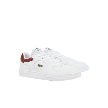 Imagem de Lacoste Tênis masculino Lineset, Branco/Burg, 44