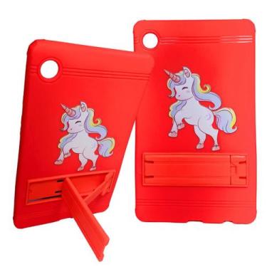 Imagem de Capa De Unicórnio Rosa P/ Tablet Galaxy Tab A9 Tela 8.7 X115 - Commerc