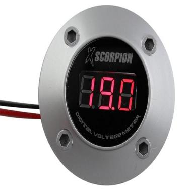 Imagem de Voltimetro Redondo Prata XSCORPION DVM3RS