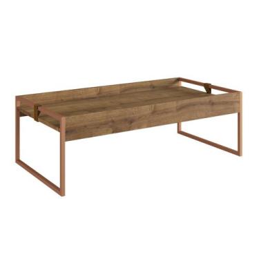 Imagem de Mesa de Centro Columbia Retangular - Marrom - mettamobili