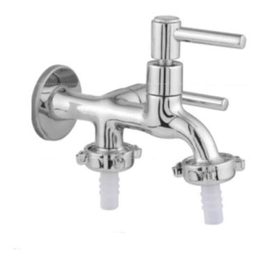 Imagem de Torneira Maquina De Lavar/tanquinho Saída Dupla 1/4 De Volta - HC META