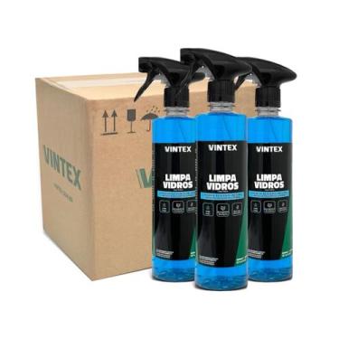 Imagem de Limpa Vidros Vintex 500ml Limpa/Deseng/Desembaça - 3 unid. - VONIXX