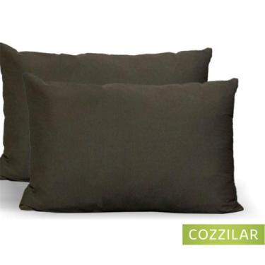 Imagem de Kit 10 Fronha Avulsa Malha Liso 100% Algodão - Cozzilar,  Marrom
