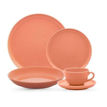 Imagem de Aparelho de Jantar e Chá 30 Peças Oxford Flat Apricot