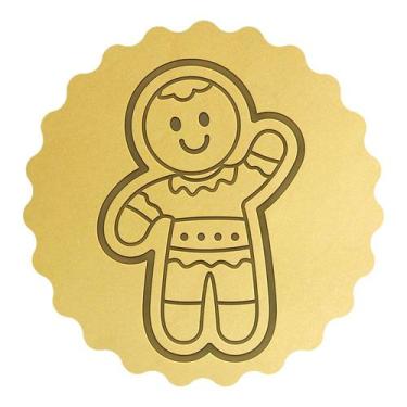 Imagem de Cortador Biscoito Gingerbread Sueter Sorrindo em Pé - DOCE IMPRESSO,  
