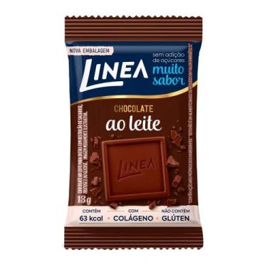 Imagem de Chocolate ao Leite Linea Zero Açúcar 13g - Línea