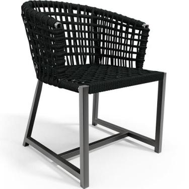 Imagem de Cadeira Decorativa Para Área Gourmet Cozinha Varanda Corda Náutica Bel