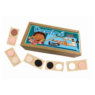 Imagem de Jogo de Dominó Infantil Tátil Textura - Simque