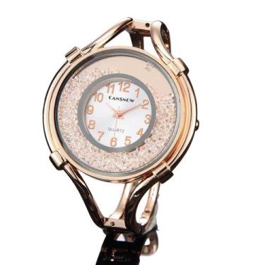 Imagem de Relógio Feminino Bracelete Luxo Cobre Brilhante - Amor Lindo