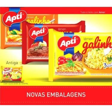 Imagem de Macarrão Instantâneo Lámen Sabores Apti Miojo 85G Caixa 50