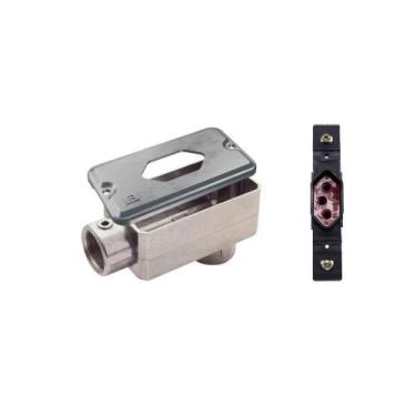 Imagem de Kit Condulete LB Wetzel Tampa Losangular Tomada Losango 20A