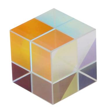 Imagem de Prisma de ferramenta de ensino lindamente, prisma de vidro óptico de cubo, para decoração de ensino de luz e sombra(2 * 2 * 2cm)