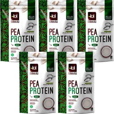 Imagem de Kit 5 Pea Protein Coco Rakkau 600g Vegano Proteína Ervilha