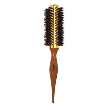 Imagem de Escova de Cabelo Base Térmica para Alisar Modelar Ricca 25