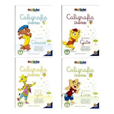 Imagem de Caligrafia Divertida - 4 Volumes - Crianças Acima De 5 Anos - TodoLivr
