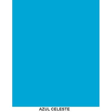 Imagem de Papel Adesivo Contact Azul Celeste Fosco Opaco Lavável 45 Cm X 5 Mts -