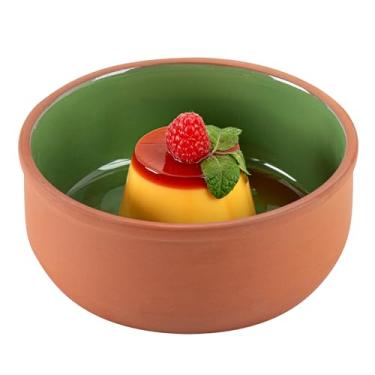 Imagem de Restaurantware - Terracota Cazuelas Terra Tek de 771 g, 2 potes de barro esmaltados verdes para cozinhar – Pronto para forno, micro-ondas, potes de terracota, laváveis na louça, para cozinhar e servir