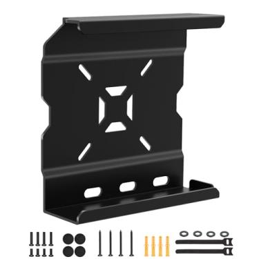 Imagem de Suporte para Alienware Alpha Suporte de parede e embaixo da mesa para Alienware Alpha R2 Mini Gaming PC Mount na parte traseira do monitor Armazene com segurança console de jogos perto ou atrás da TV