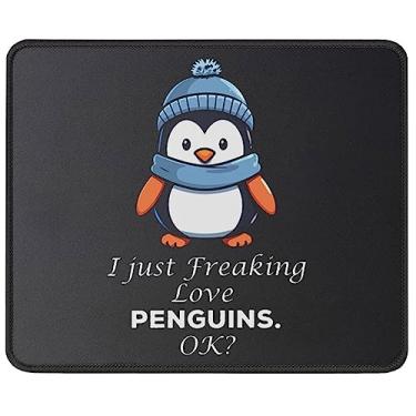 Imagem de Pawpy Mate Mouse de pinguim fofo engraçado - acessórios para jogos de escritório tapetes de mouse de 24 cm - ideia de presente para amantes de pinguins, mulheres, homens - presentes para amantes de